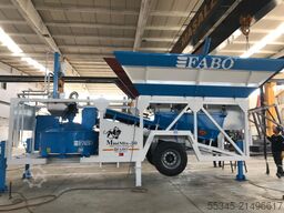 FABO Mobile Concrete Batching Plant 30 m3/h Mobile Concrete Batching Plant