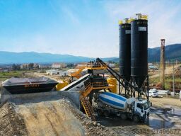FABO Mobile Concrete Batching Plant 100 m3/h Mobile Concrete Batching Plant