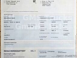 MERCEDES-BENZ Arocs 3263 / 8X4 / Blatt/ Hiab XR26