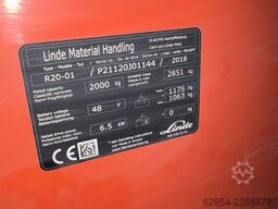 Linde R20 -01Triplex Klammergabel