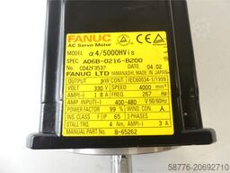 Fanuc A06B-0216-B200 AC Servo Motor SN:C042F3537 + A860-2020-T301 Pulsecoder