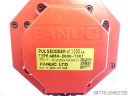 Fanuc A06B-0225-B000 AC Servo Motor SN: C049X7373 + A860-2000-T301 Pulsecoder