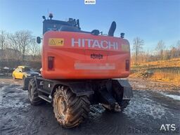 Hitachi ZX140W-5B wheeled excavator with rototilt, 3 bucke