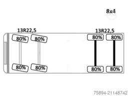 IVECO STRALIS X WAY 480* KIPPER * 8x4 * TOPZUSTAND