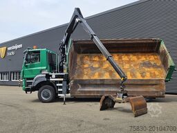 DAF TATRA T158/II 6X6 / HMF Z CRANE + 2 SIDE TIPPER