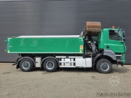 DAF TATRA T158/II 6X6 / HMF Z CRANE + 2 SIDE TIPPER