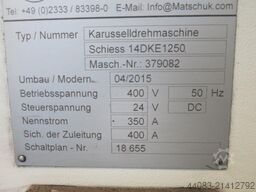 SCHIESS- FRORIEP 14DKE 1250