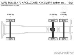 MAN TGS 28.470 KROLLCOMBI K14.0/28P!! 89dkm en 2292...