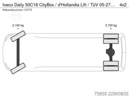 Iveco Daily 50C18 CityBox / d'Hollandia Lift / TüV 05-27