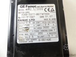 Fanuc A06B-0377-B577 AC Servo Motor SN:C017F1597 + A860-0365-T001 Pulsecoder