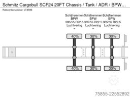Schmitz Cargobull SCF24 20FT Chassis / Tank / ADR / BPW Axles / D...