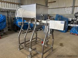 Conveyor with Overhead Hopper Feeder 