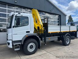 Mercedes-Benz Atego Atego 1725 4x4 Flatbed with Hyva HB120 Crane