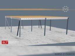 10x10m Lagerbühne , Belastung : 500kg/qm Unterkante: 3m ,ca. 100qm , Systembühne