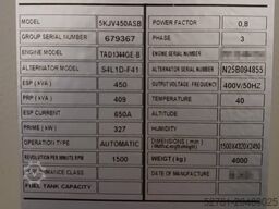 Volvo TAD1344GE - 450 kVA Generator - DPX-18880