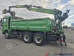 MAN TGS 26.500 6x4 Meiller + Kran + Bordmatik 137TKM