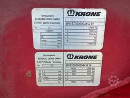 Krone 2-axle 20FT chassis / BPW + drumbrakes, / airsu...