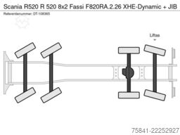 Scania R520 R 520 8x2 Fassi F820RA.2.26 XHE-Dynamic + JIB