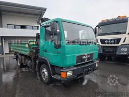 MAN 8.174 / E3 / Kipper Kran Greifer / 2X AHK
