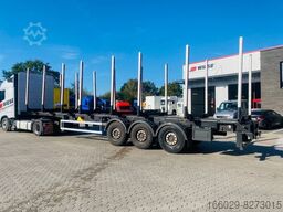 PAVIC Holzauflieger mit Schemel und Rungen