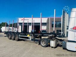 PAVIC Holzauflieger mit Schemel und Rungen