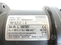  Hübner TDP 0,2LT-4 Analog Tachogenerator + Hübner FSL Fliehkraftschalter