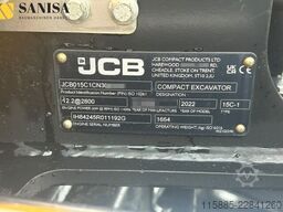 JCB 15C-1/SW/2xLöffel/1,7 t/Schwenkarm