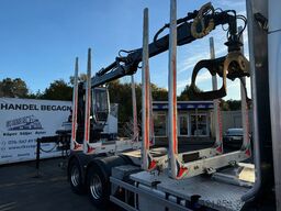 Scania R730 V8 6X4, Retarder, Timber-truck + Crane, 2020