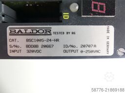 Baldor BSC1005-24-HR Servoantrieb INPUT 320VDC ID/No: 20707A SN: BDDBB20667