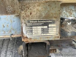 SCHWARZMüLLER LANGHOLZANHäNGER 2-ACHSIG ZWILLINGSBEREIFT BLATTGEFEDERT