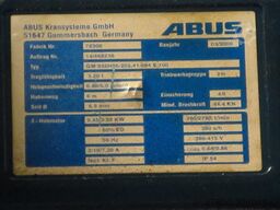 ABUS Hallenkran Brückenkran Kran 3,2t NL 3200Kg Kran 13600mm Seilzug Hub 6m