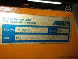 ABUS Hallenkran Brückenkran Kran 3,2t NL 3200Kg Kran 13600mm Seilzug Hub 6m