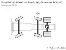 Volvo FM 380 542000 km! Euro 5, 6x2, Globetrotter