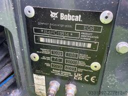 Bobcat E08 minigraafmachine 69 uur!