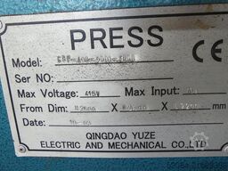 Qingdao Yuze Electric and Mechanical Co. CBP-400-2000-1500
