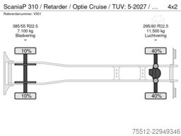 Scania P 310 / Retarder / Optie Cruise / TUV: 5-2027 /...