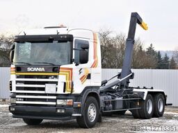 SCANIA R124 470 Abrollkipper * 6x2 * Motor Problem