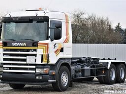 SCANIA R124 470 Abrollkipper * 6x2 * Motor Problem