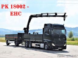 MERCEDES-BENZ ACTROS 2542 + PK18002-EH C/FUNK + Anhänger!
