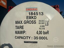 SINGAMAS 34.980L / 1-comp. / 4 BAFFLES / 20FT swapbody /...