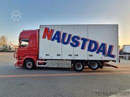 Scania R580 V8 Topline 6x2 - Box with sidedoors - Reta...