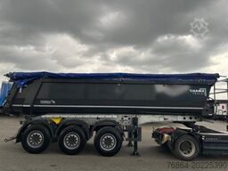 SCHMITZ KIPPMULDE 24M³, STAHL-LIGHT CHASSIS, LIFTACHSE, ROLLPLANE