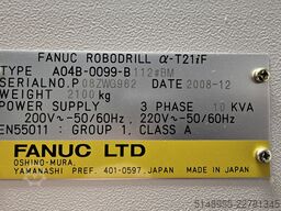 FANUC Robodrill α-T21iF / BT30