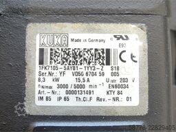KUKA 1FK7105-5AY81-1YY3-Z S18 Servomotor SN: YFVD50670459005