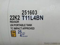 CIMC tankcontainers 20FT ISO /  25.010L / 22K2 / L4BH / T12 / steam...