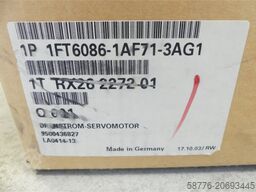 Siemens 1FT6086-1AF71-3AG1 Servomotor SN: 1TRX26227201 -  -