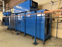 PSW Industrial Spray Booths Paint Line with Conveyor, Extraction & W