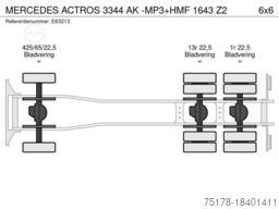 Mercedes-Benz ACTROS 3344 AK -MP3+HMF 1643 Z2