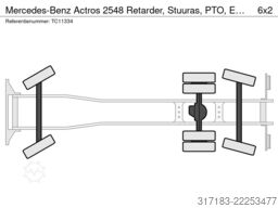 Mercedes-Benz Actros 2548 Retarder, Stuuras, PTO, Euro 6