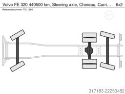 Volvo FE 320 440500 km, Steering axle, Chereau, Carri...